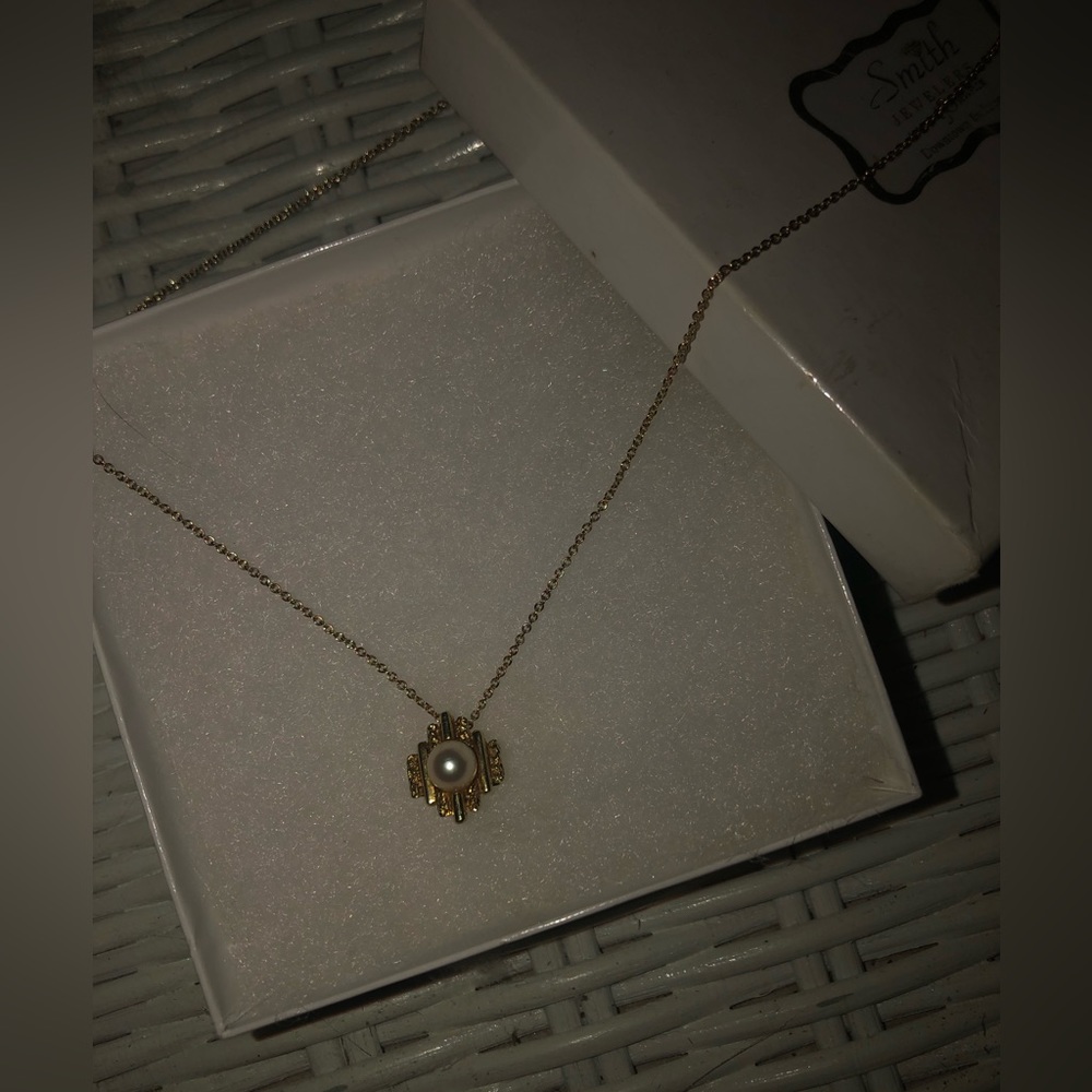 ❗️SOLD ❗️14 k Gold necklace with pearl